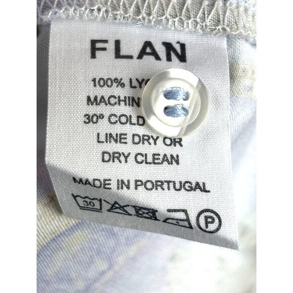 FLAN LABS Silky Castle Print Button Up Shirt Men’s XXL - Picture 7 of 9